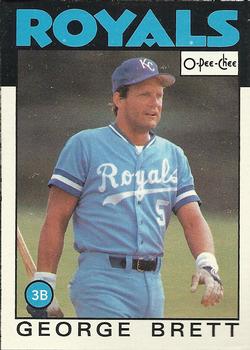 1986 O-Pee-Chee Baseball Cards 300     George Brett